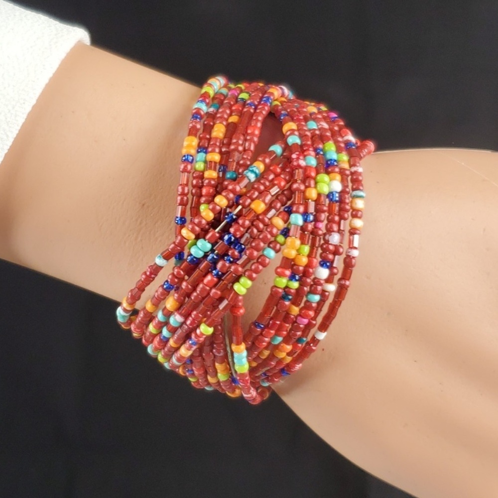 Colorful Beaded Bracelet Handmade in Kenya